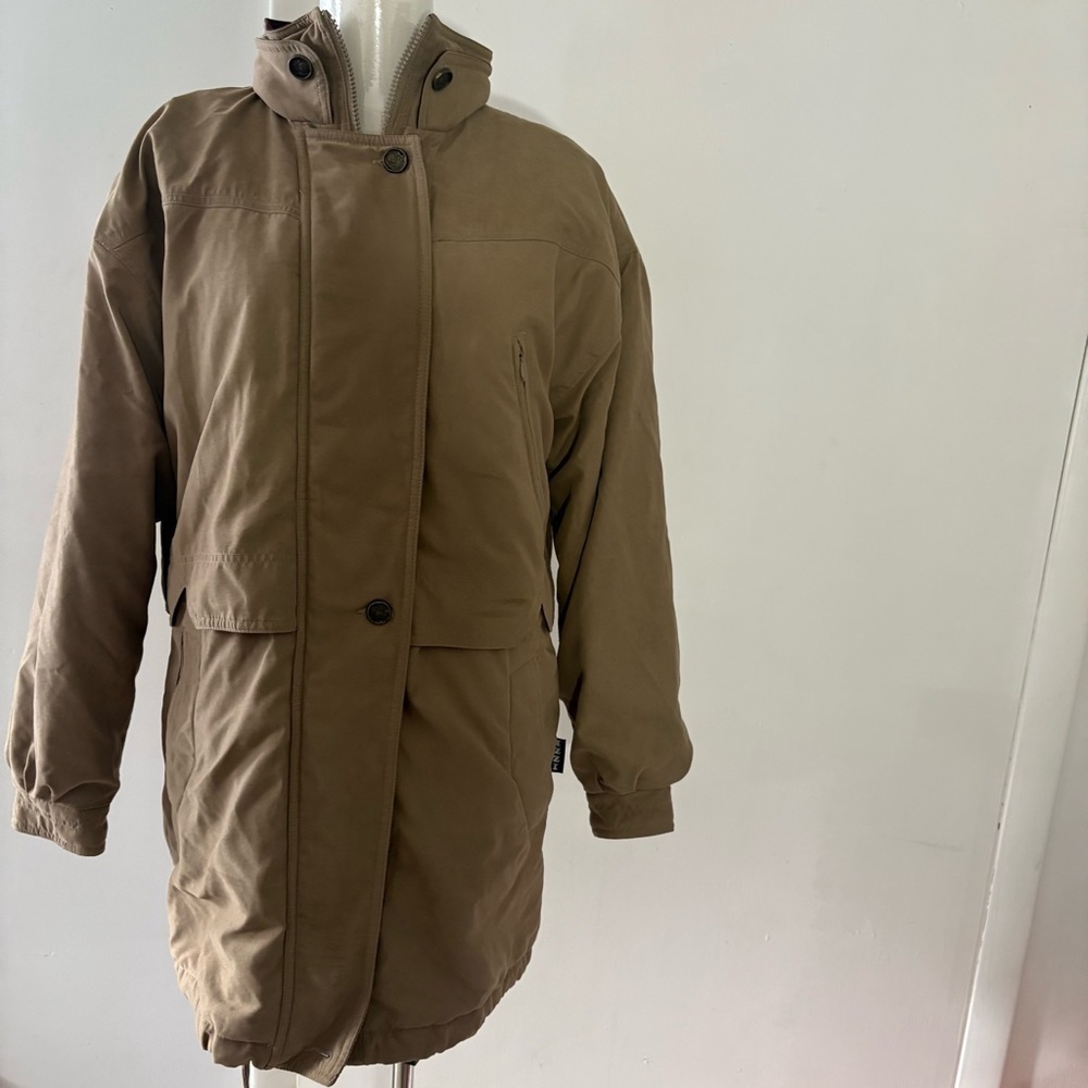 Vtg‎ Izzi Women’s Size M Snow Ski Winter Coat Full Zip Brown Elastic Wrist/ Hem